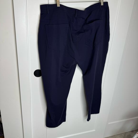 Public Rec Everyday Navy Blue Stretch Comfort Active Pants Size 42 - Picture 5 of 7